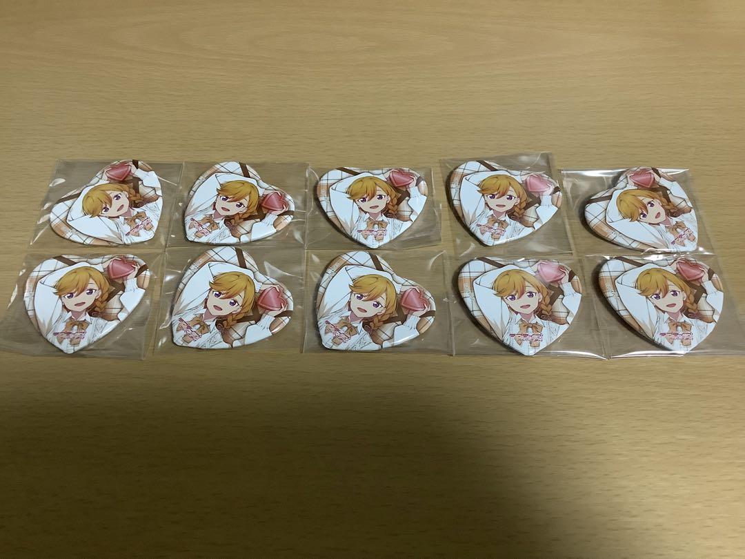 ラブライブ　スーパースター　バレンタイン　ハート型缶バッジ　渋谷かのん　10個