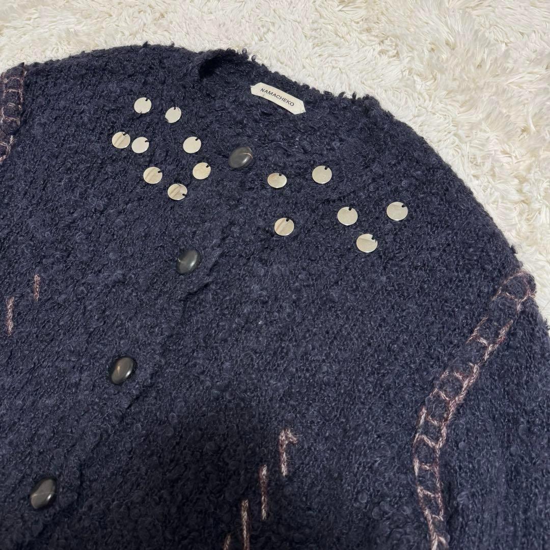 ナマチェコ　hankford cardigan ネイビー　M