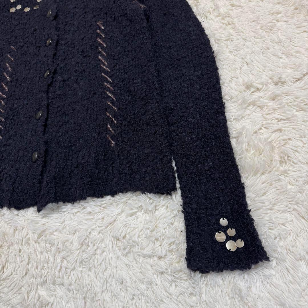 ナマチェコ　hankford cardigan ネイビー　M
