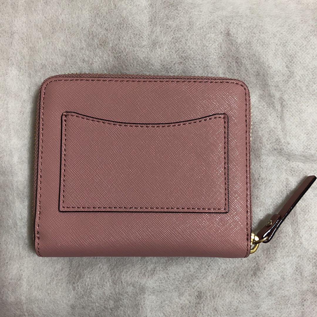 大人気 新品 ケイトスペード 二つ折り財布 ダークピンク gaYul-m70761756596 kate spade 送料無料新作