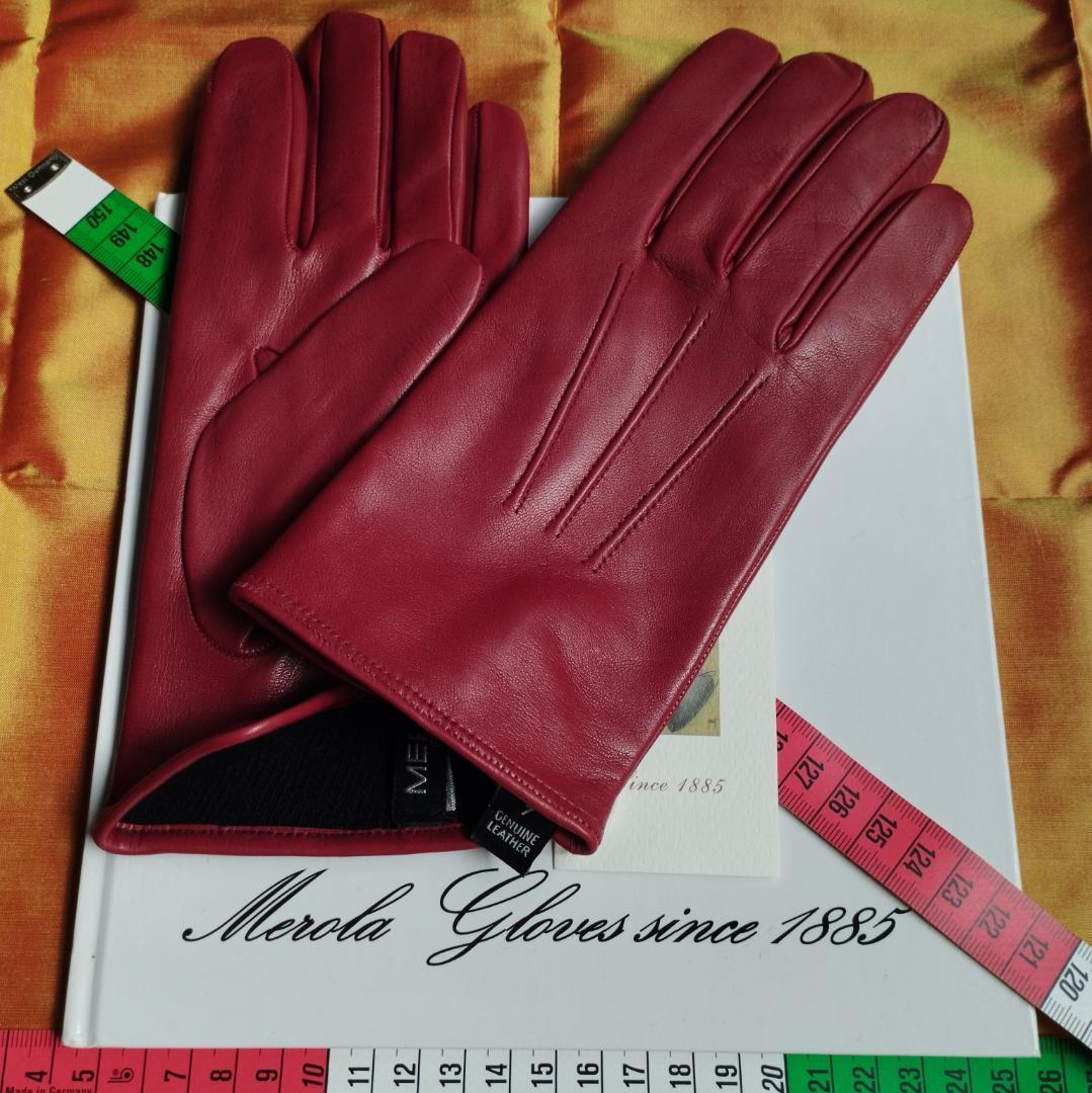 最終 メローラ ナッパルビー色 カシミアベージュ 革手袋 グローブ MEROLA MEROLA-グローブ-ディアスキン（レディース） – Condotti