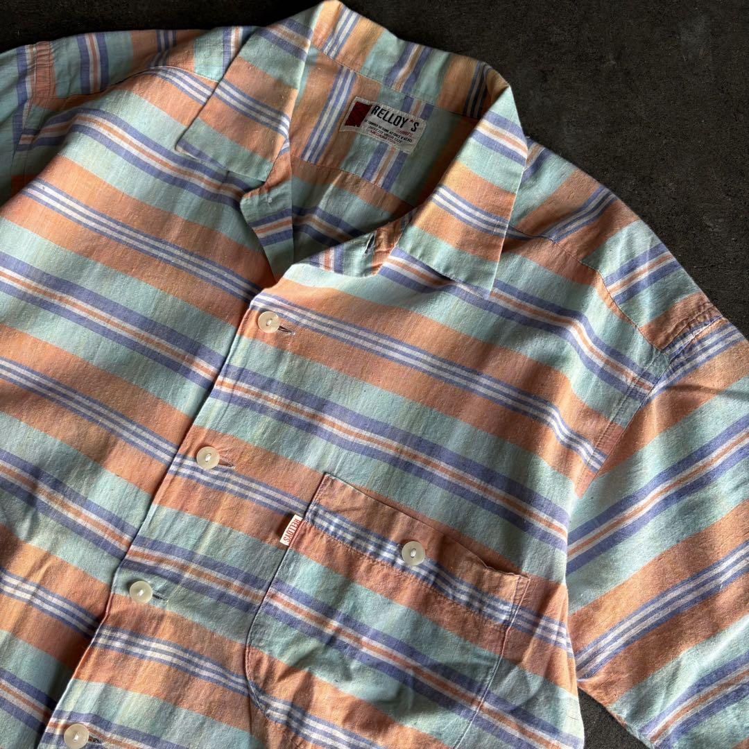 relloy's border open collar s/s shirt