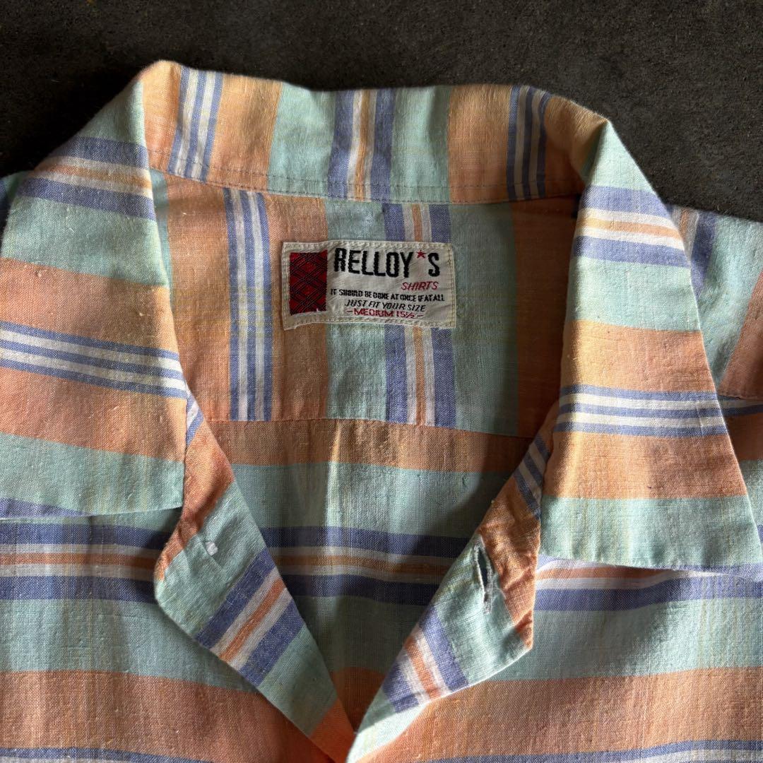 relloy's border open collar s/s shirt