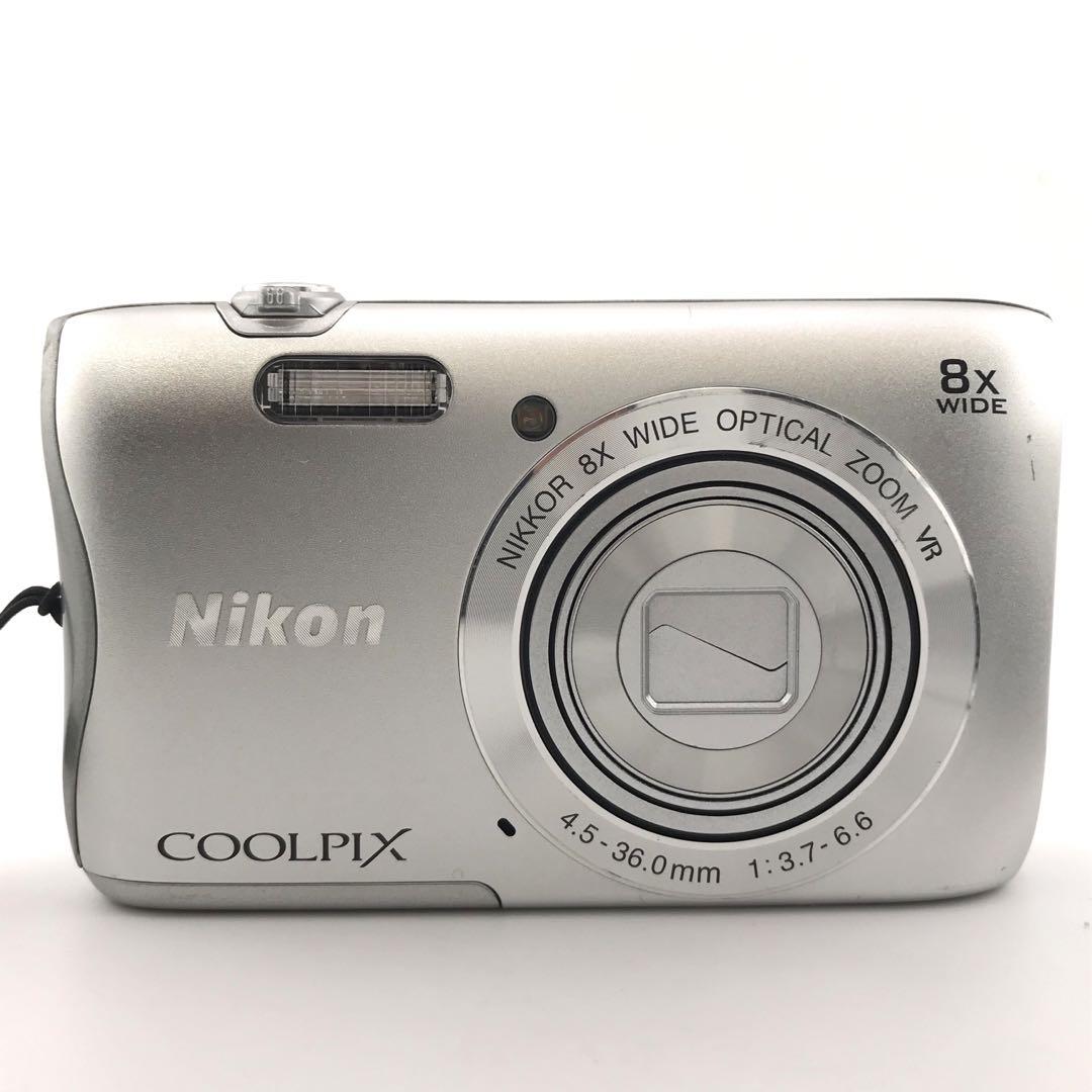 実写美⭕️良品【動作確認済】Nikon COOLPIX S3700 シルバー