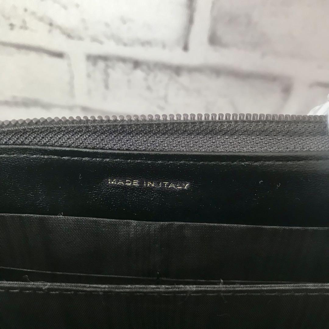 美品　CHANEL シャネル　キャビアスキン　ラウンドファスナー　長財布