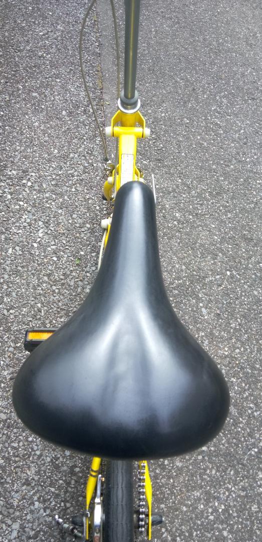 折りたたみ自転車 イエロー 小径