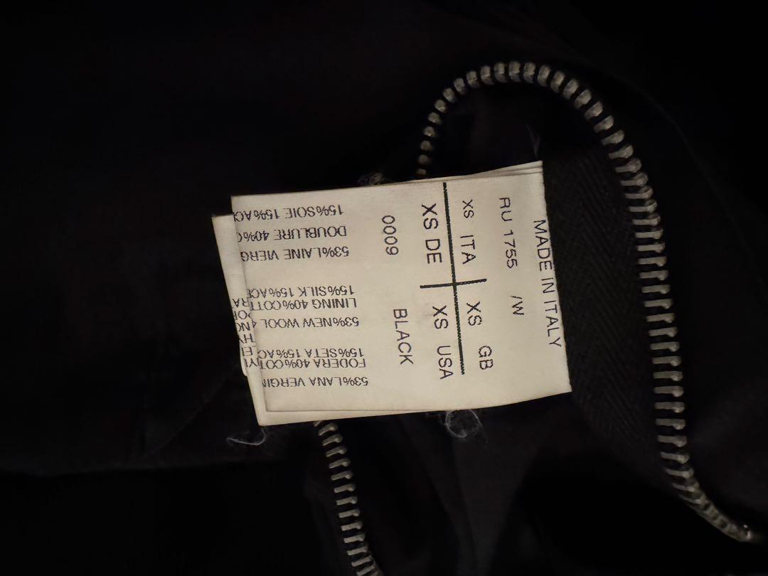 Rick Owens テーラードジャケット XS ブラック