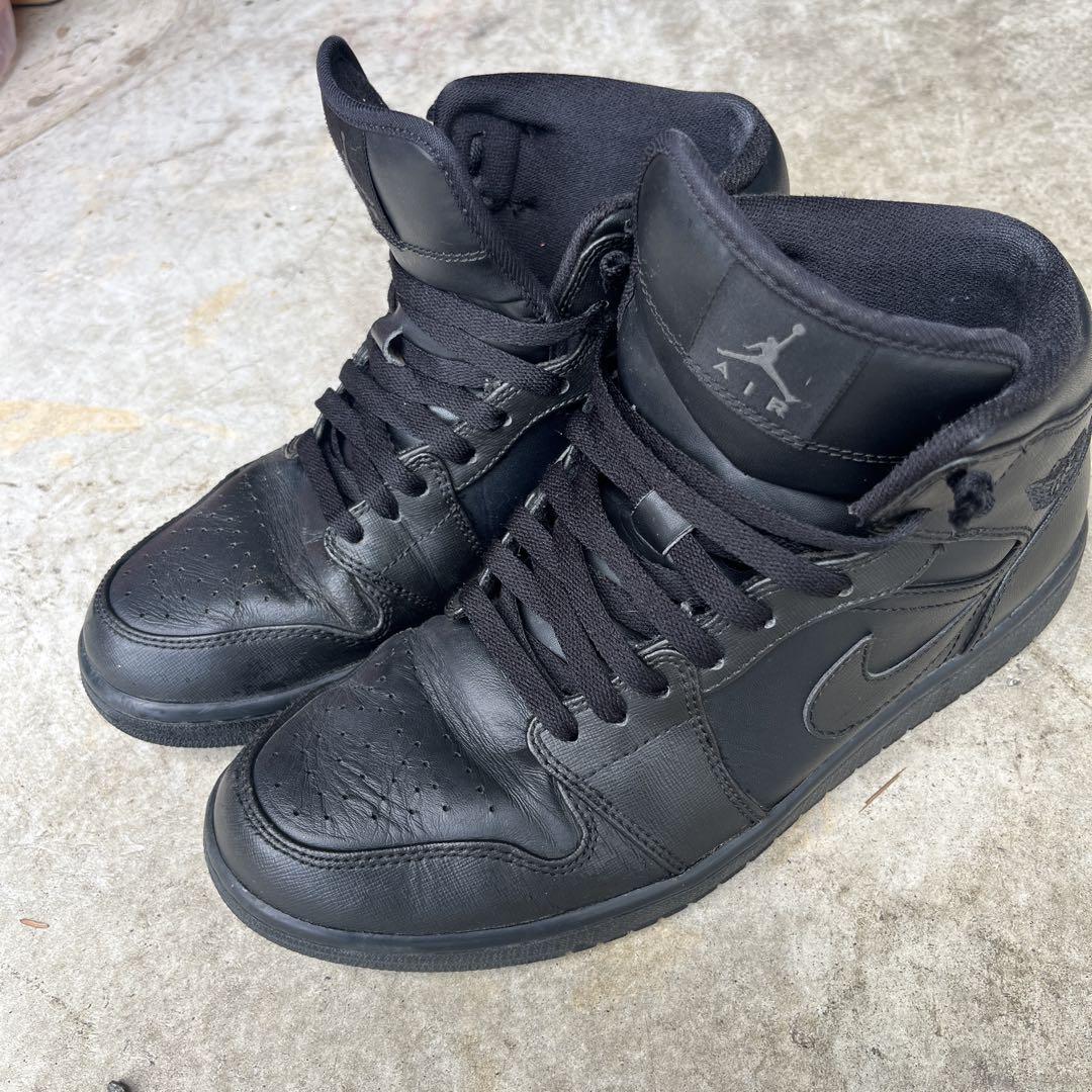 エアジョーダン1 ミッド　ジョーダン　ブラック　NIKE Nナイキ　28センチ