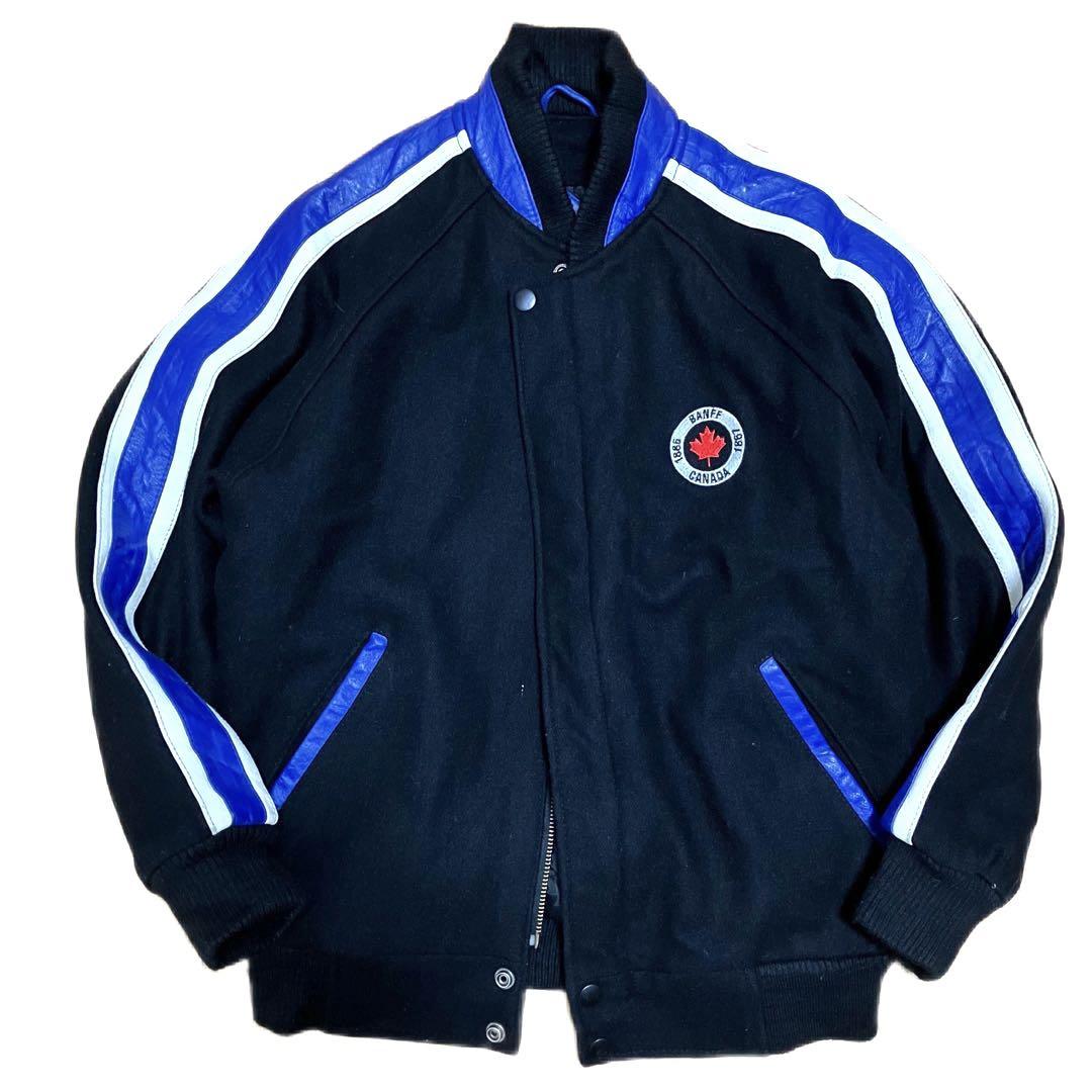 希少 90s LAND MARK ウールスタジャン Youth M レアカラー