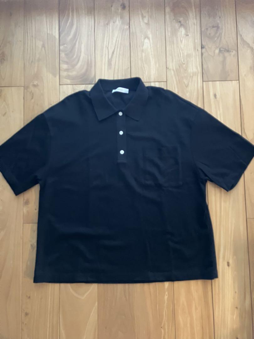 24SS ebure カノコ ポロシャツ 黒