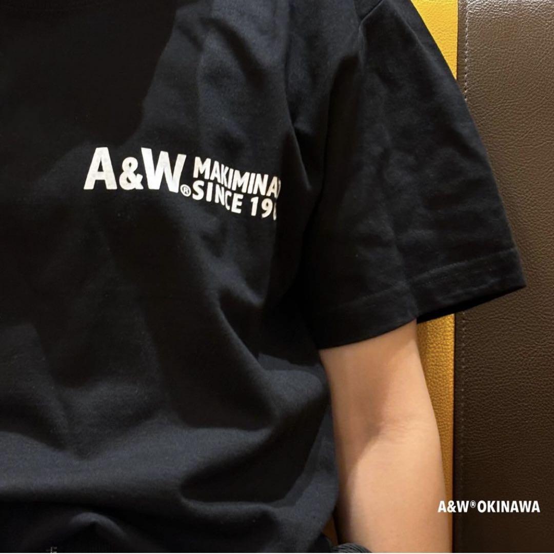 A&W Okinawa 牧港Tシャツ 黒