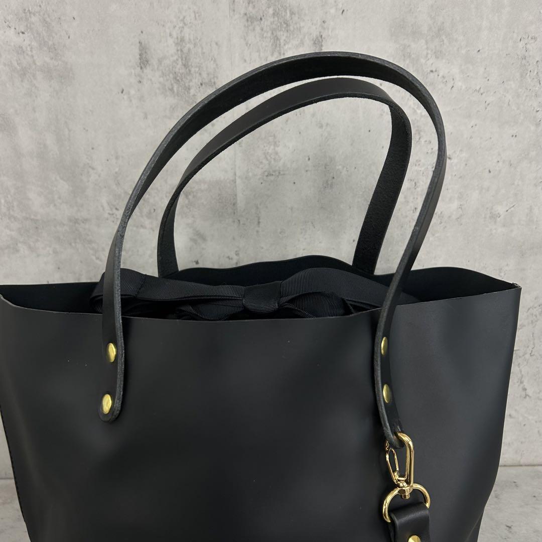 未使用 Harriet 本革ハンドル ミニマル PVC TOTE トート バッグ
