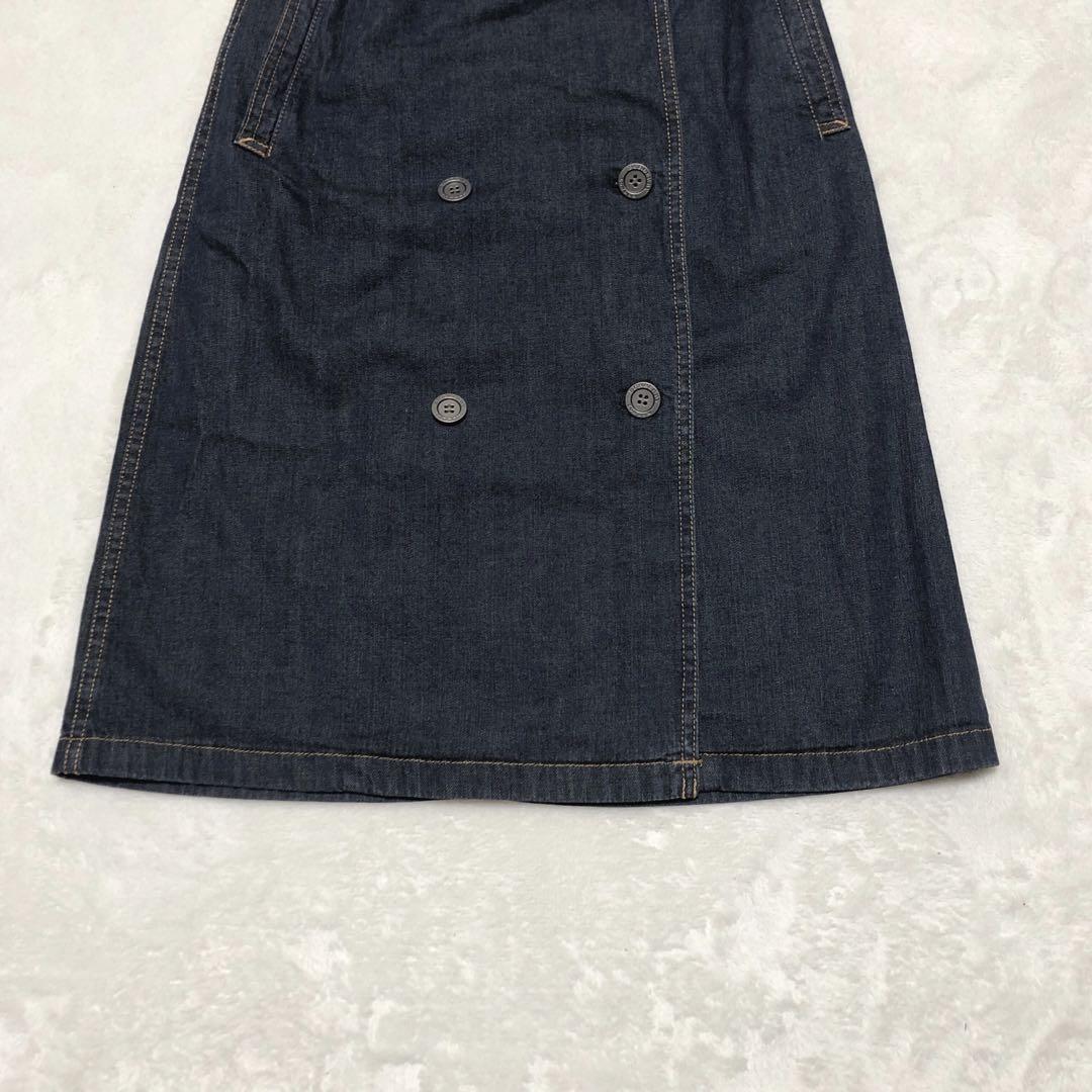 BURBERRY LONDON ノバチェック　デニム　巻きスカート　ベルト