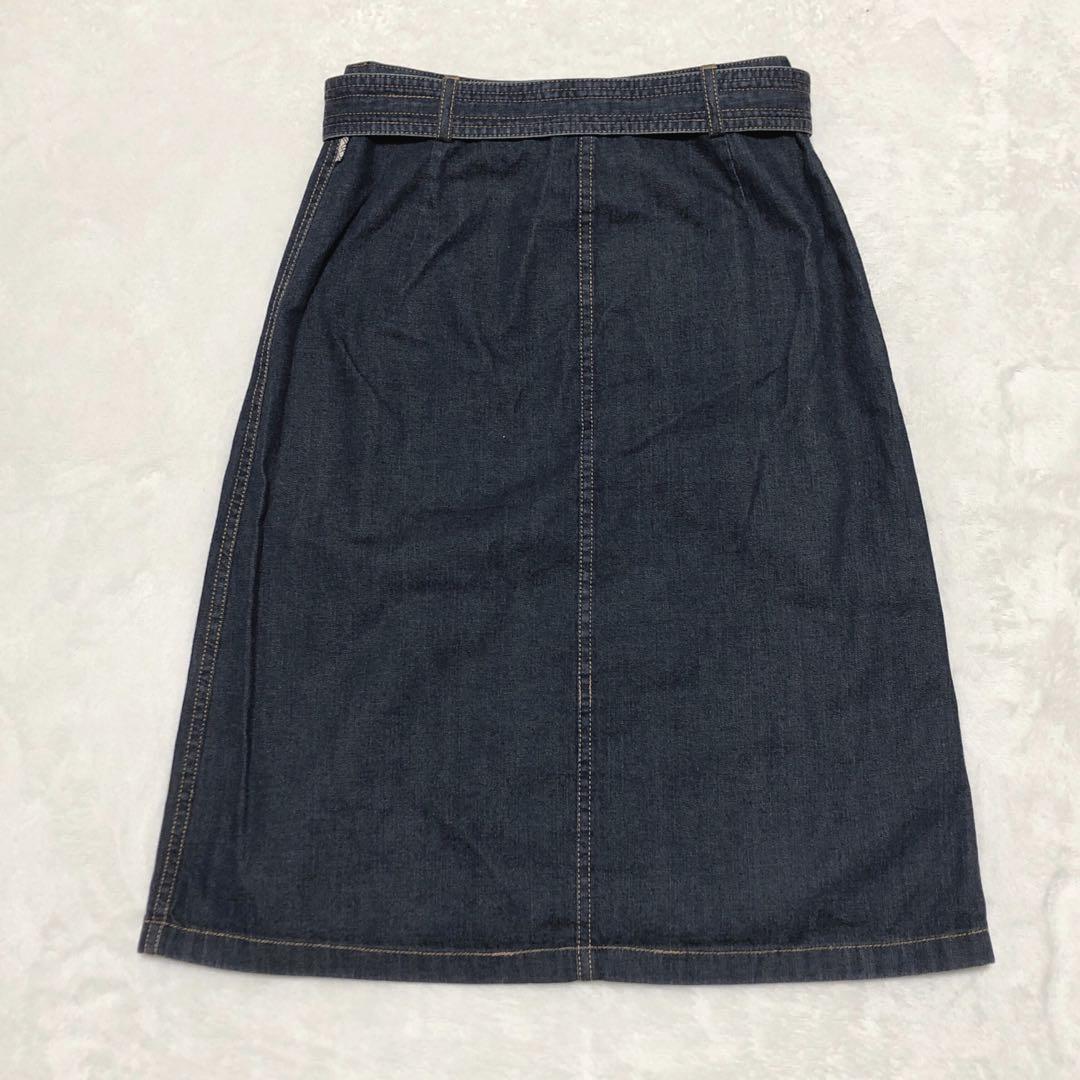 BURBERRY LONDON ノバチェック　デニム　巻きスカート　ベルト