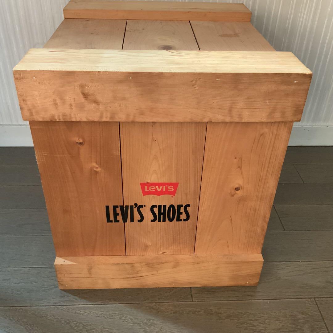 LEVI'S SHOES 木製　ヴィンテージ　1990年代　ディスプレイボックス
