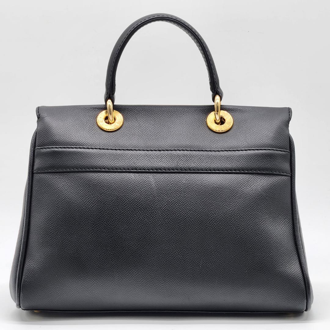 良品 JIL SANDER ロック金具 シボ革 ハンドバッグ e121 - メルカリ