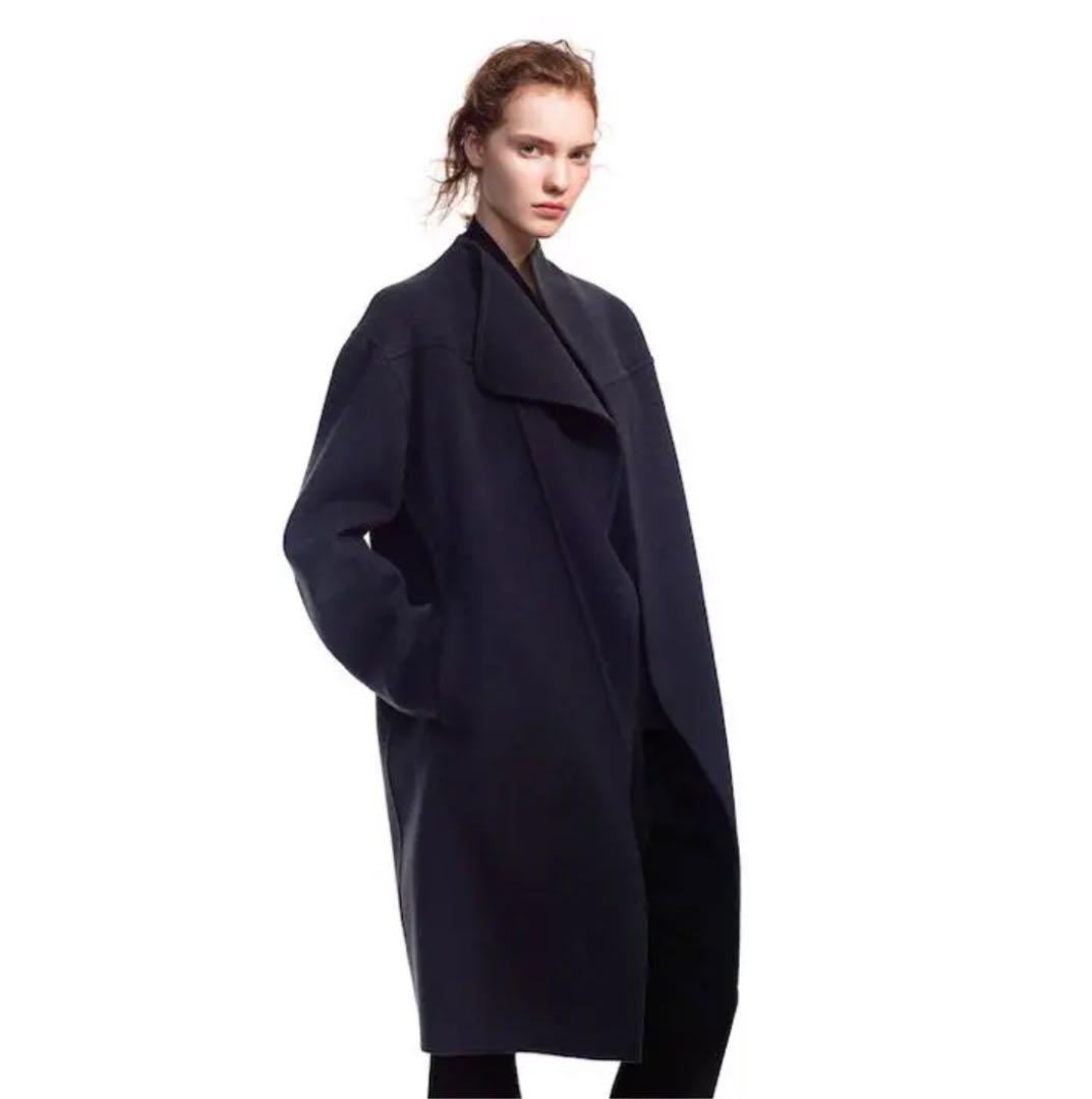がないかき カシミヤブレンドノーカラーコート j S 4QBXl-m70783095078 ◀ユニクロコ