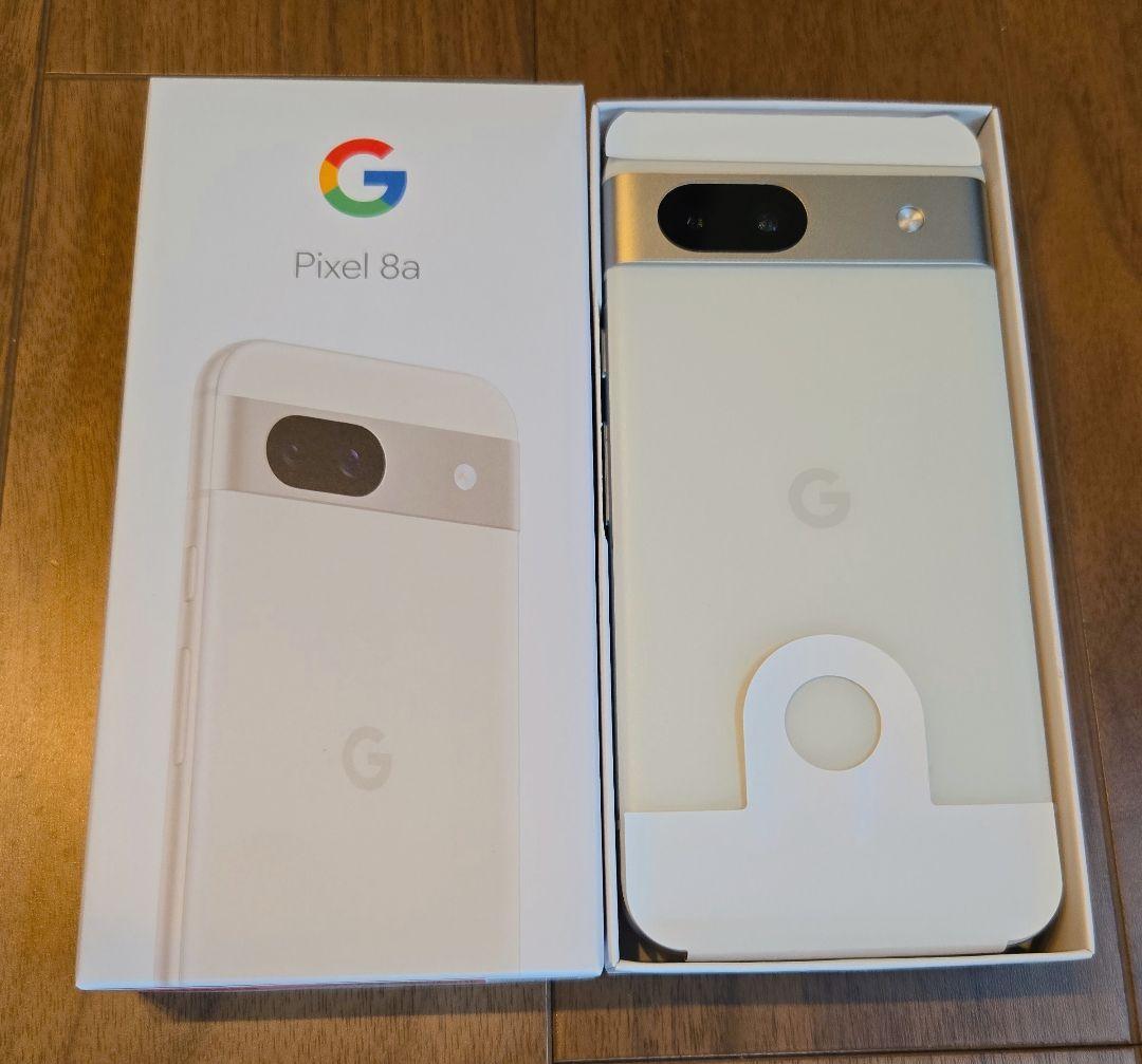こ*げ様 新品.未使用　Pixel 8a ホワイト Google Pixel 新品 8a Porcelain 白 SIMフリー840244708061