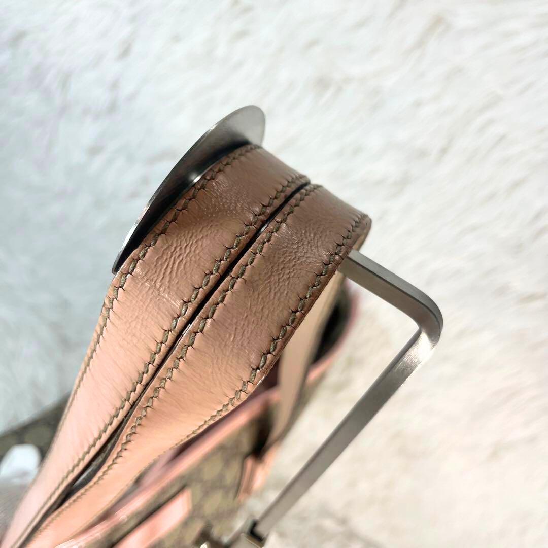 GUCCI グッチ ピンク トート ショルダー PVC レザー 総柄 GG GUCCI グッチ ピンク トート ショルダー PVC レザー 総柄 GG