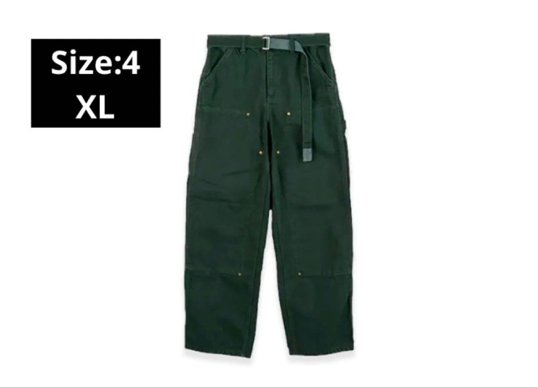 sacai Carhartt WIP Duck Pants Green 4 XL