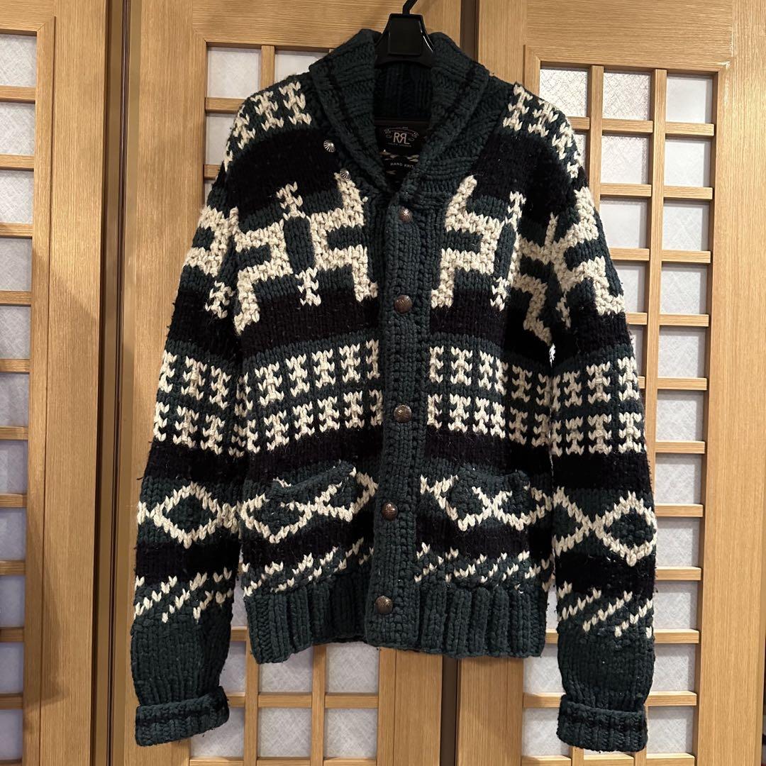 RRL ダブルアールエル ハンドニット カウチン