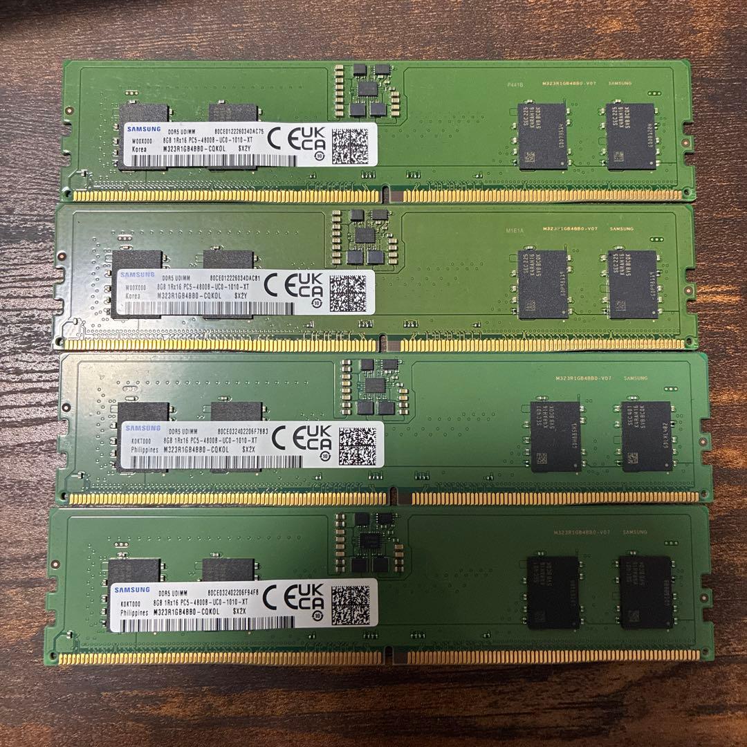 DDR5 8GB 4800目立った傷や汚れなし