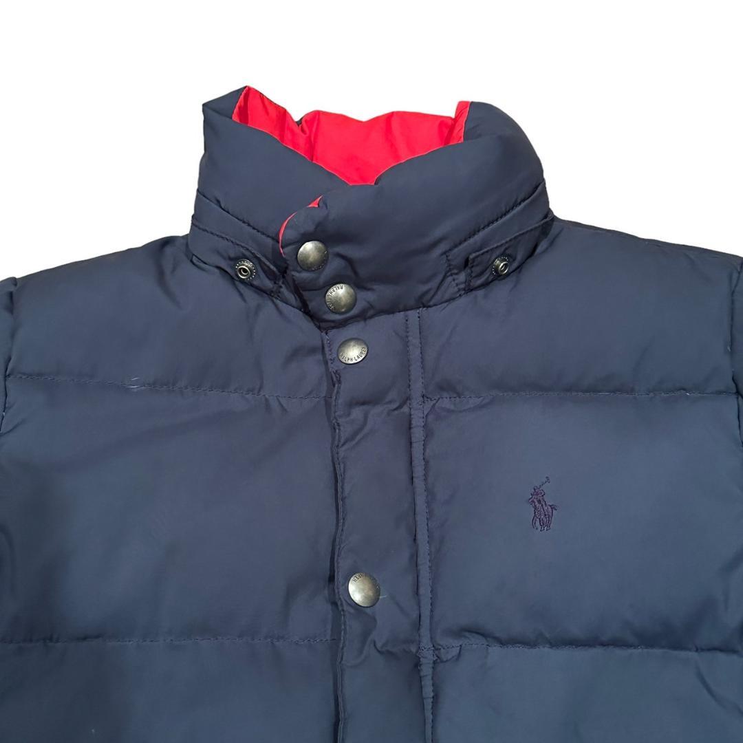 キッズ 140サイズ POLO ラルフローレン ダウンジャケット 紺 男の子