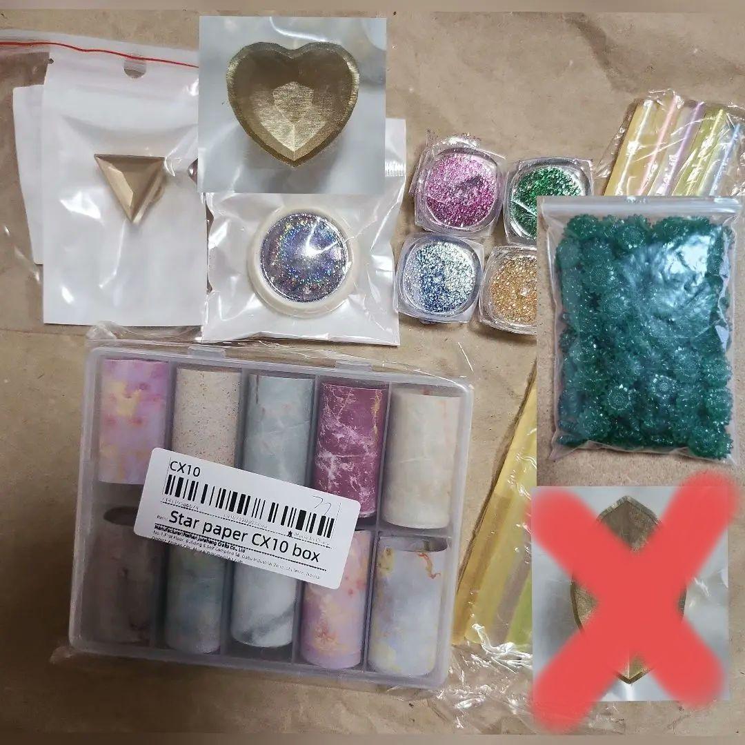 シーリングスタンプヘッド 宝石セット10点セット