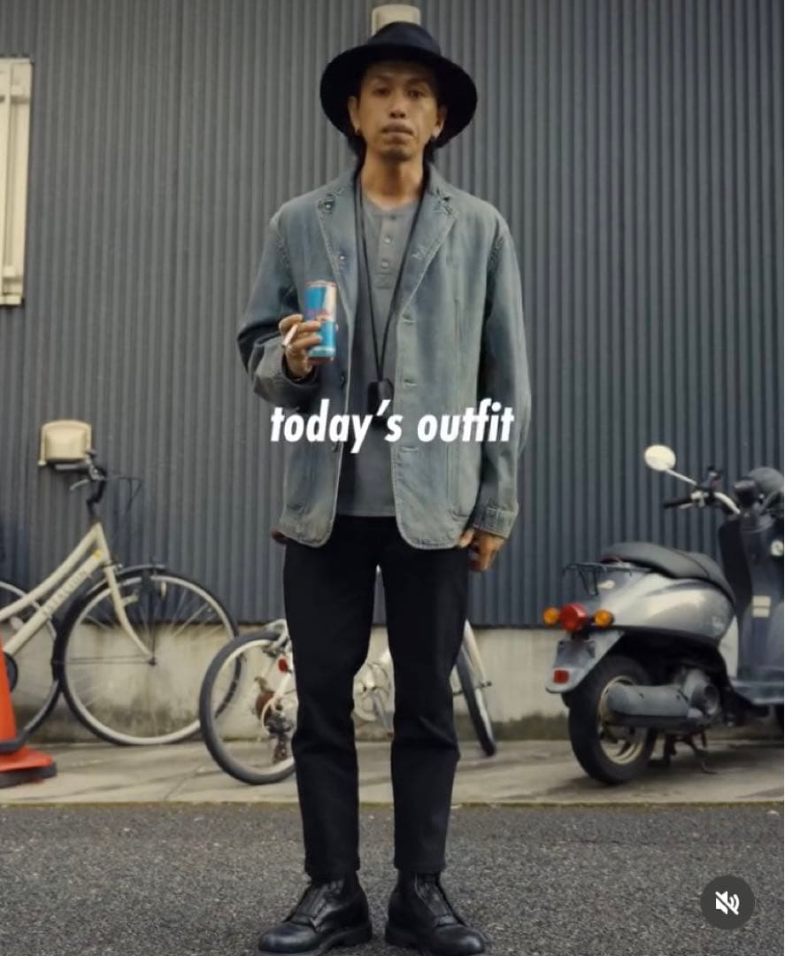 kinema cropped denim クロップドデニムパンツ ブラックデニムXL LL kinema