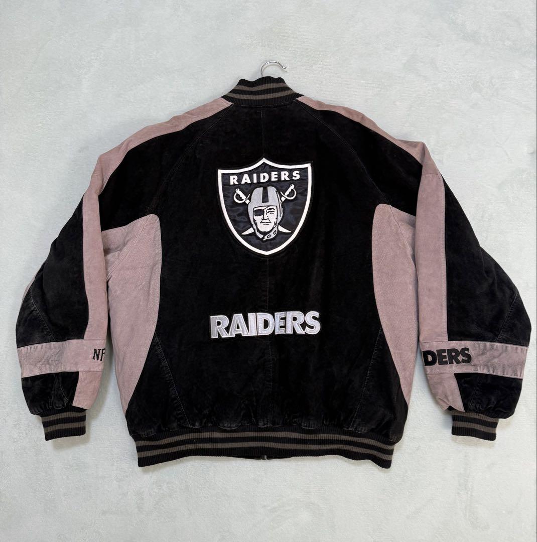 独特の上品 XL RAIDERS NFL レイダース ヴィンテージ スエード ジャケット・アウター