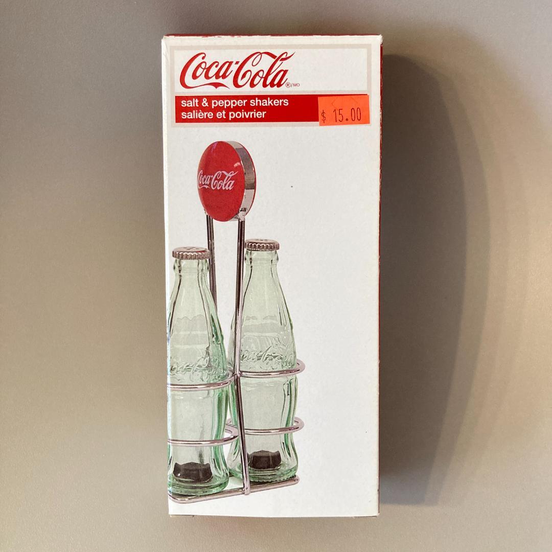 【新品】コカコーラ ソルト&ペッパー シェーカーセットスタンド CocaCola
