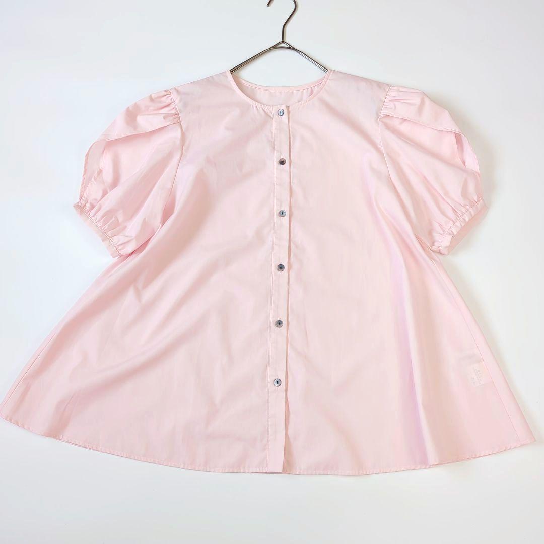 【極美品】 cen. セン チューリップブラウス ピンク 日本製