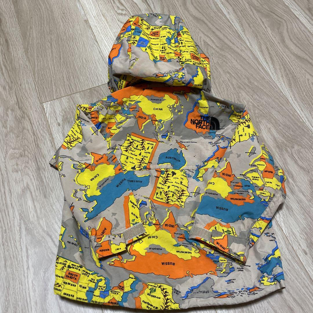 THE NORTH FACE キッズ110 ノベルティコンパクトジャケット 地図