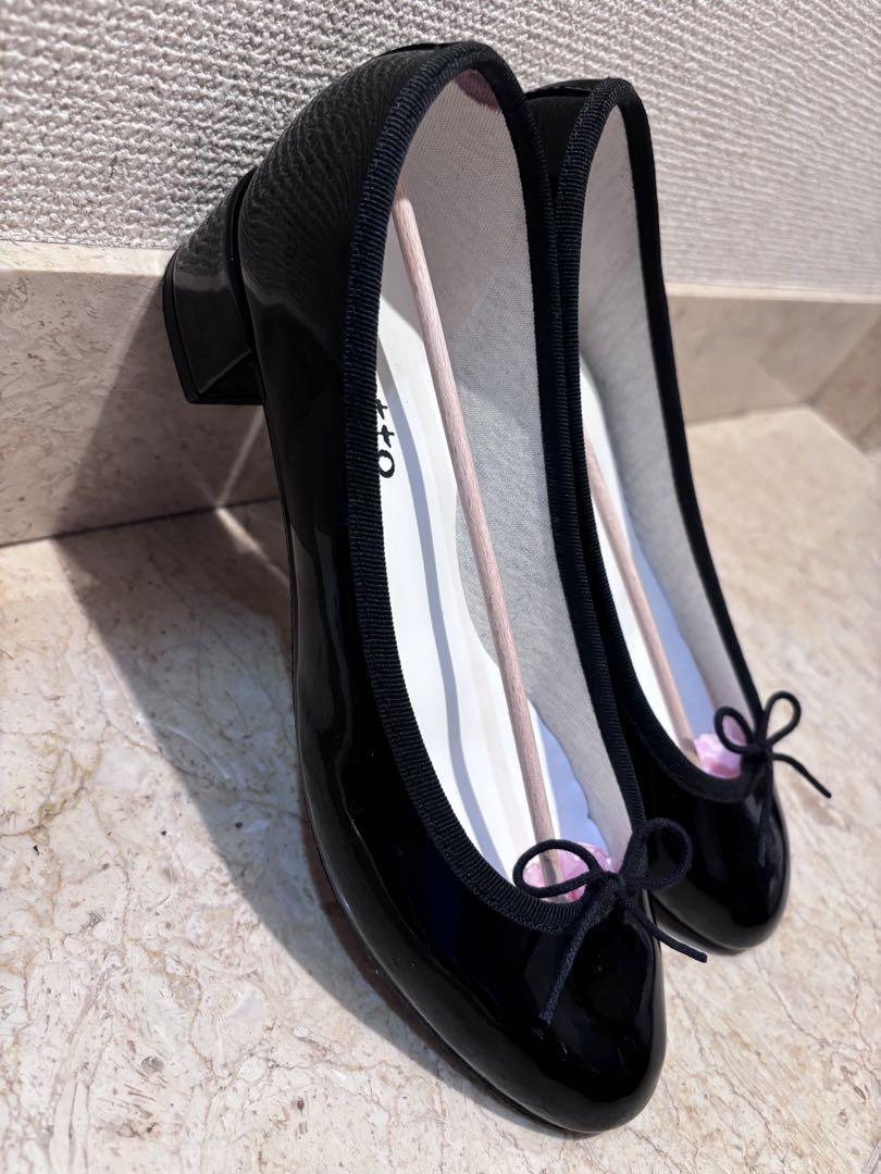 repetto パンプス エナメルシューズ 38.5 黒