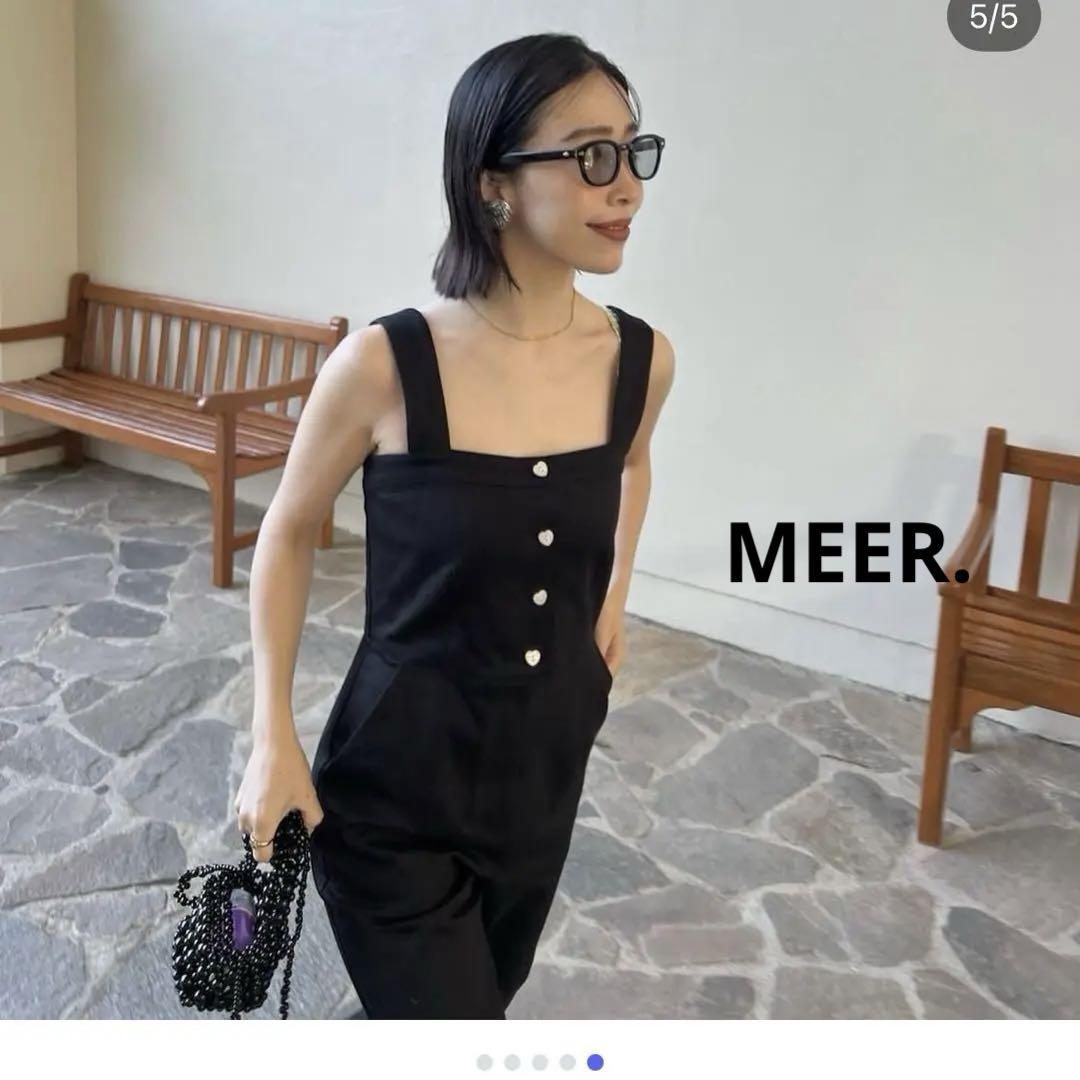 MEER美品ハートボタンオールインワンHEART BUTTON ALLINONE