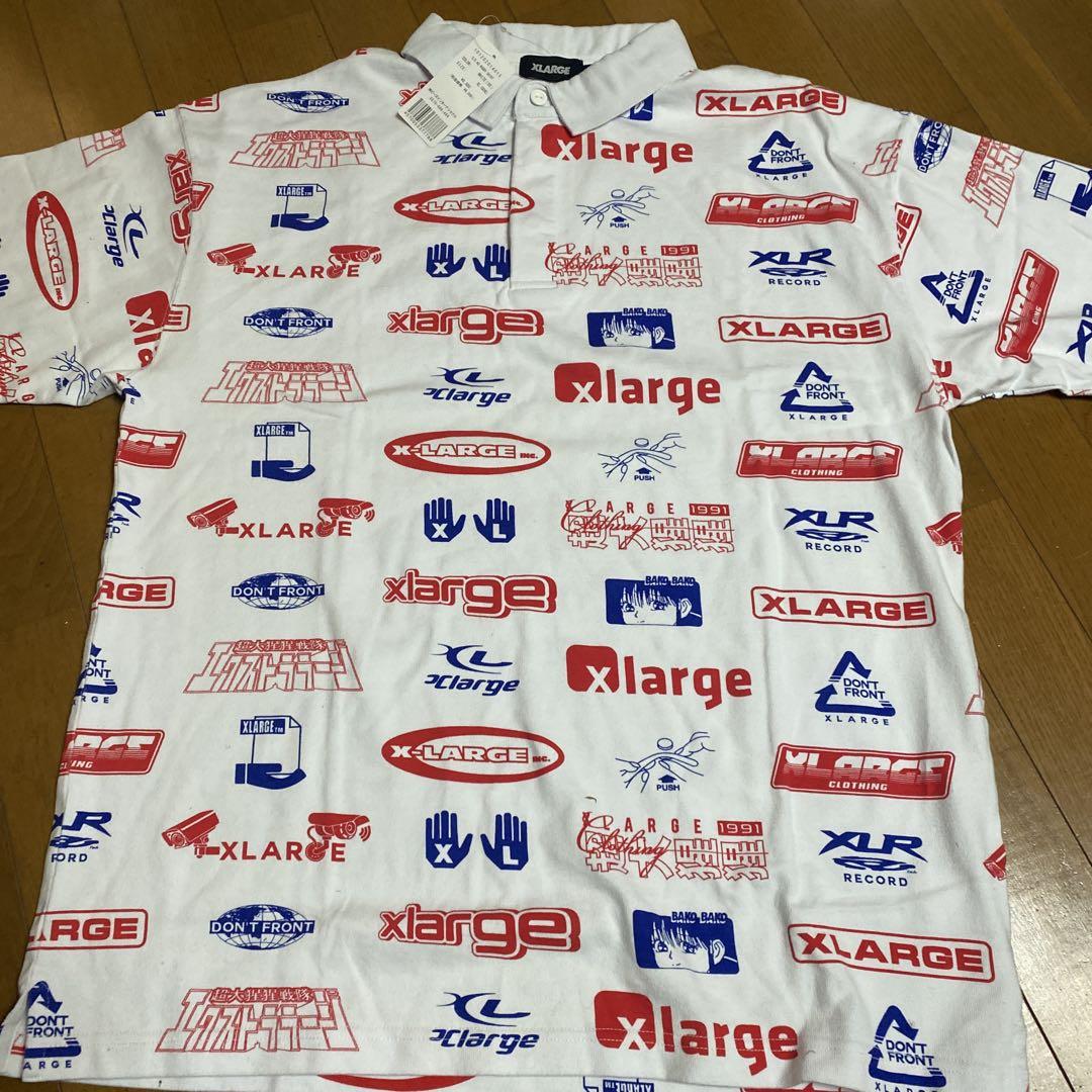 S/S ALLOVER PRINT RUGBY SHIRT エクストララージ