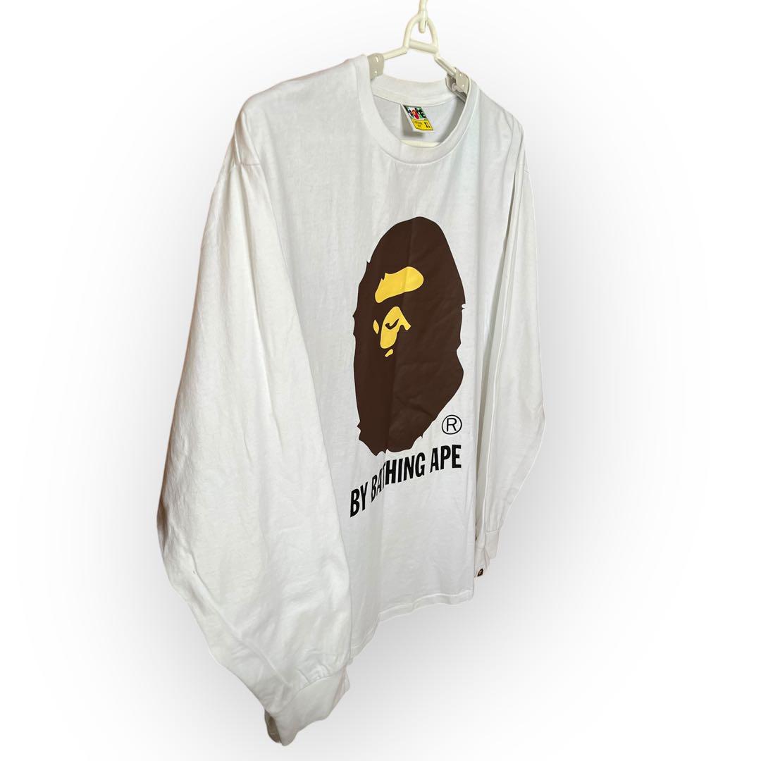 A BATHING APE ロンT 大猿 ビックプリント XL ホワイト 人気 A BATHING APE ロンT 大猿 ビックプリント XL ホワイト 人気