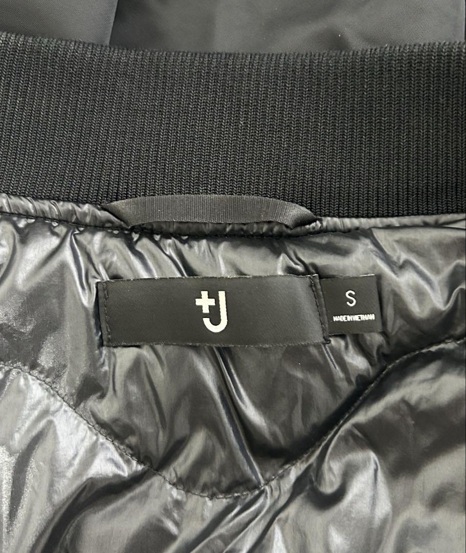 美品 ユニクロ ＋J ハイブリッドダウンオーバーサイズMA-1ブルゾン ブラック
