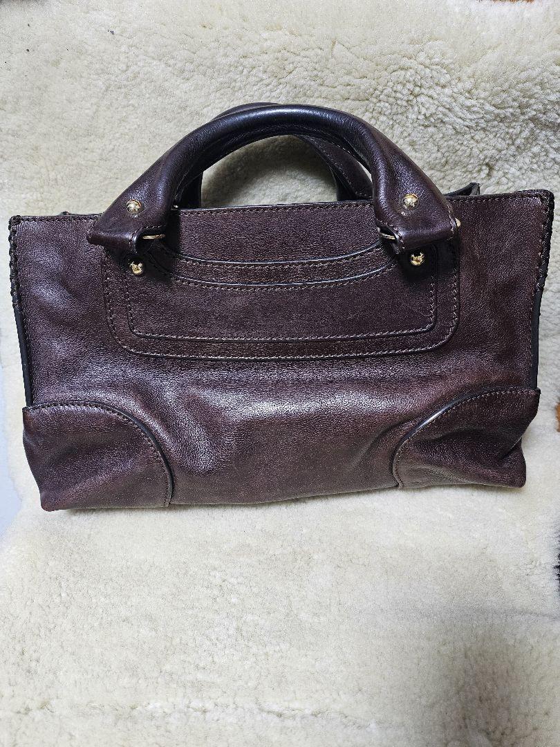 CELINE ブギーバッグ 本革 ブラウン レディース CELINE ブギーバッグ 本革 ブラウン レディース