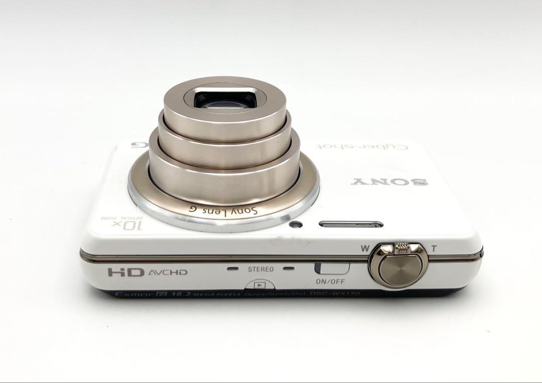 【完動品 美品】SONY Cyber-Shot DSC-WX170 ホワイト