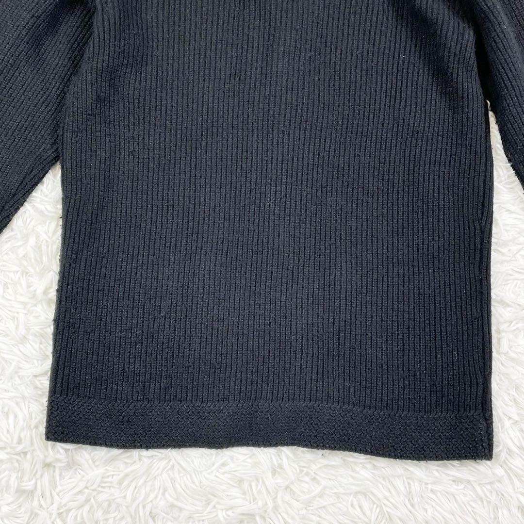 美品　ダブルアールエル　カシミヤ混ニットカーディガン　ショールカラー　紺　XS
