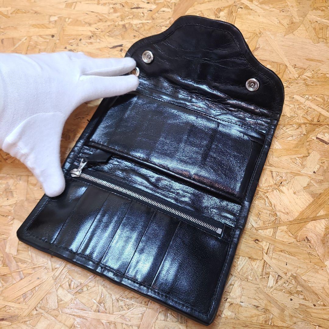 BWL ビルウォールレザー カイマン アリゲーター 三つ折り ウォレット 財布 画像6
