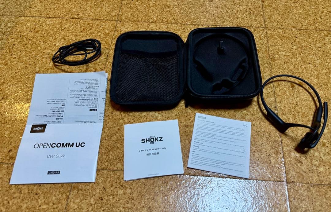 SHOKZ OPENCOMM UC 骨伝導イヤホン C102-AA