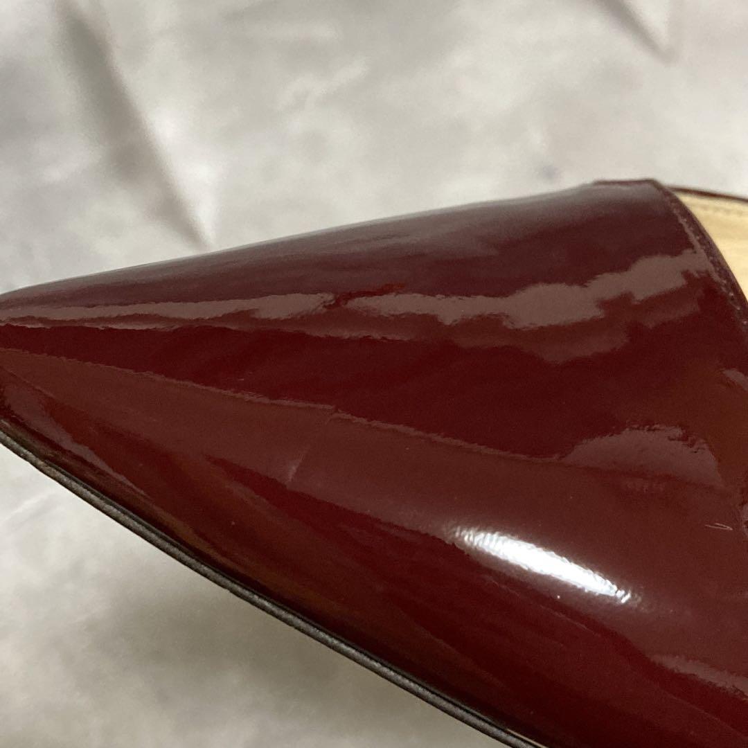 ジミーチュウ　JIMMY CHOO　ポインテッドトゥパンプス　エナメル　36.5