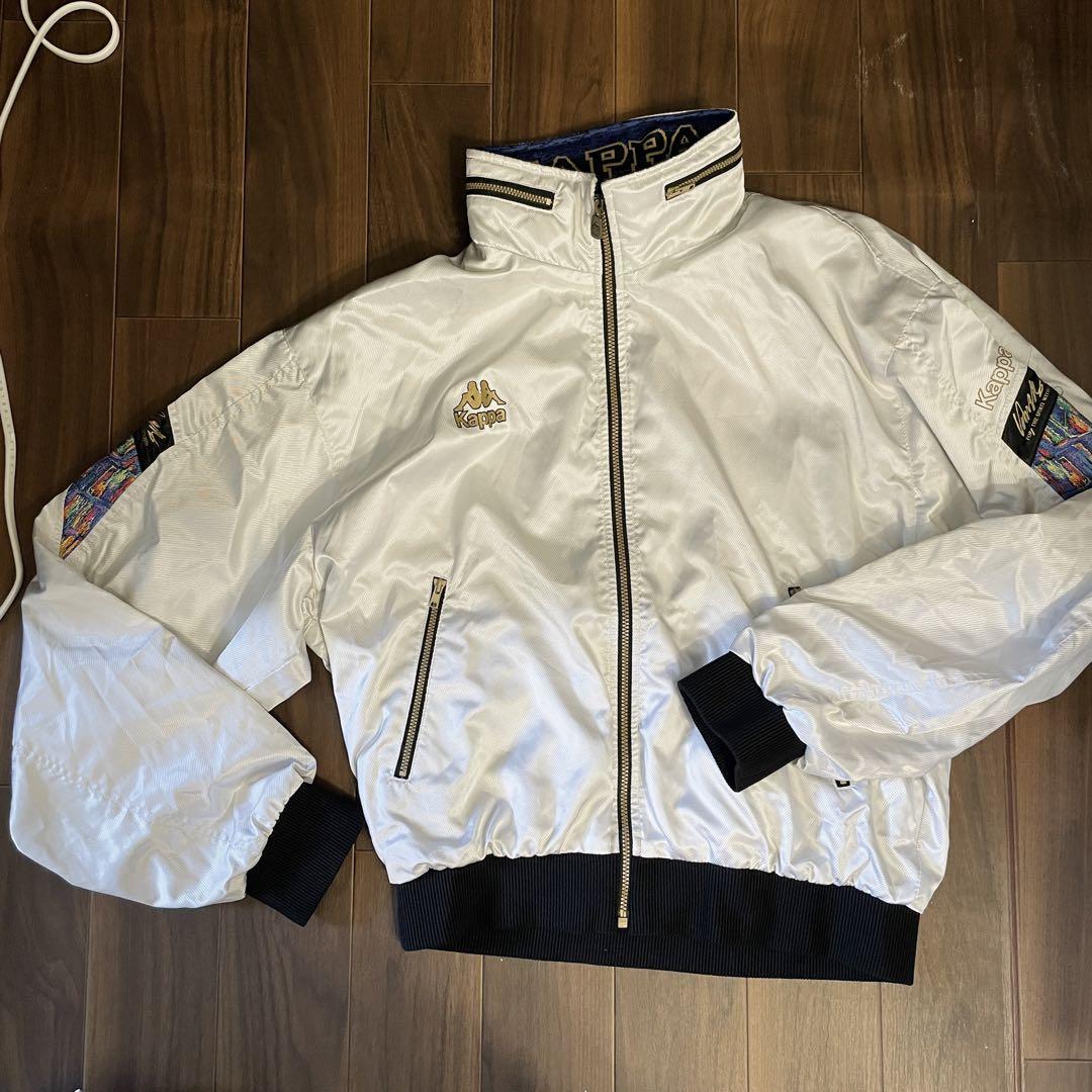 kappa カッパ ジャージ 上下セット ジャケット メンズ ホワイト シルバー
