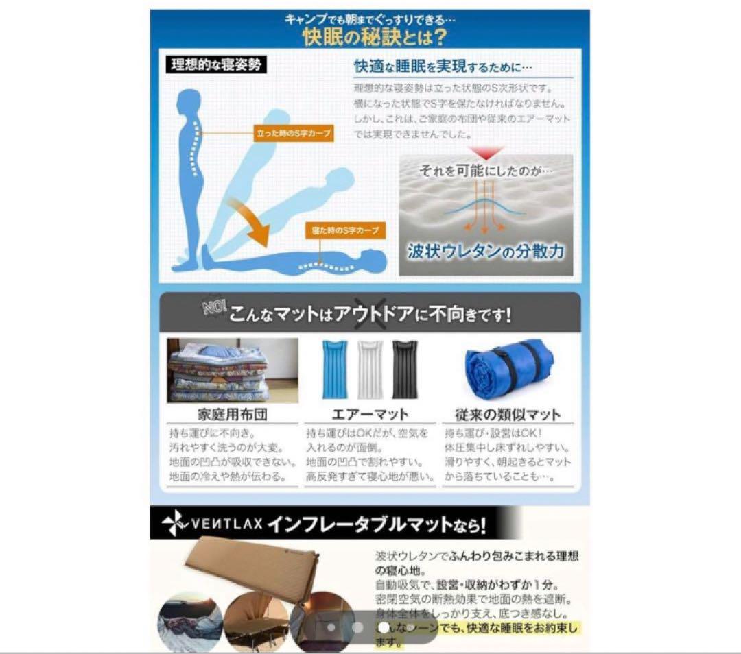 VENTLAX  ベントラックス  インフレーターマット