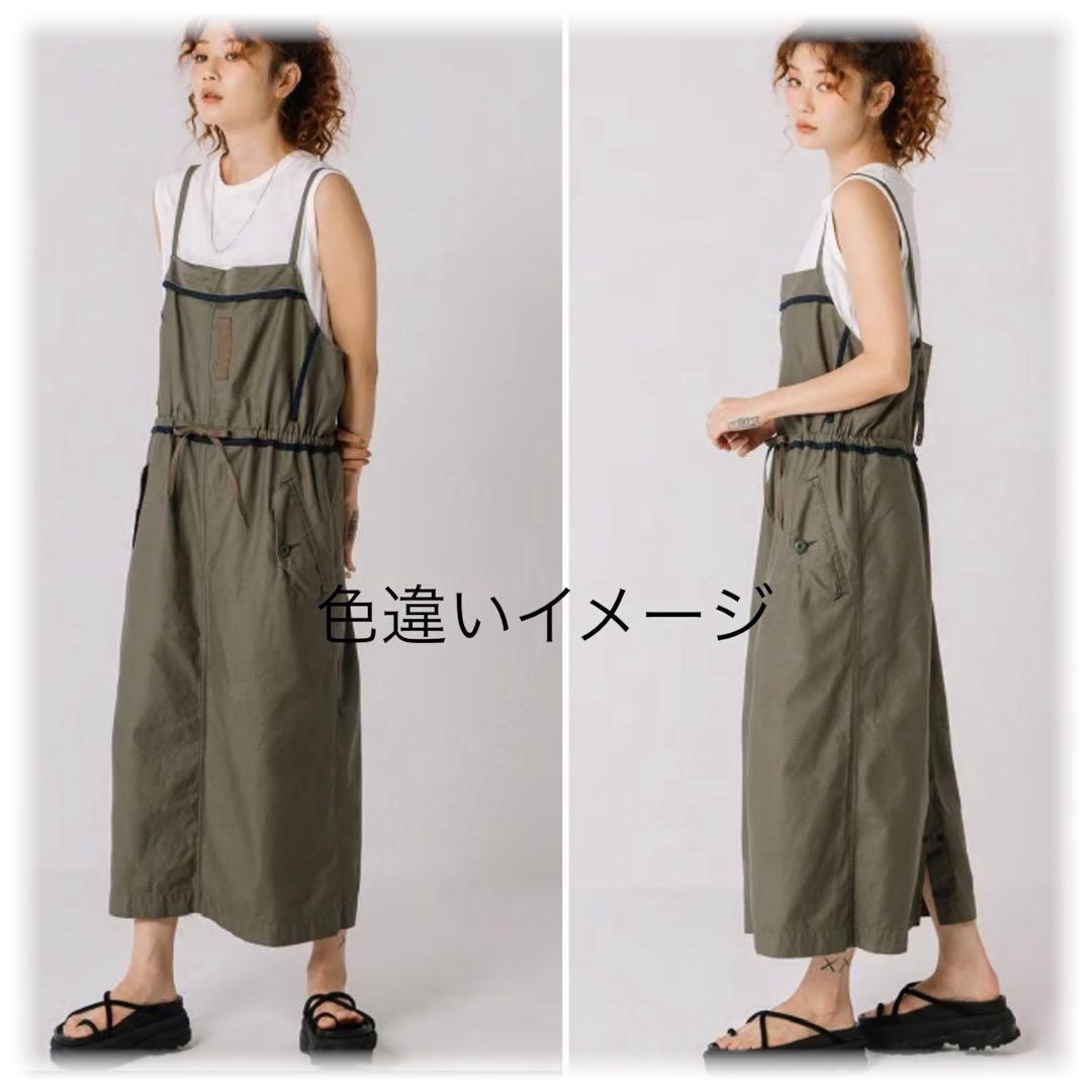 新品　ルーズバックサテンキャミソールワンピース　BLANC basque