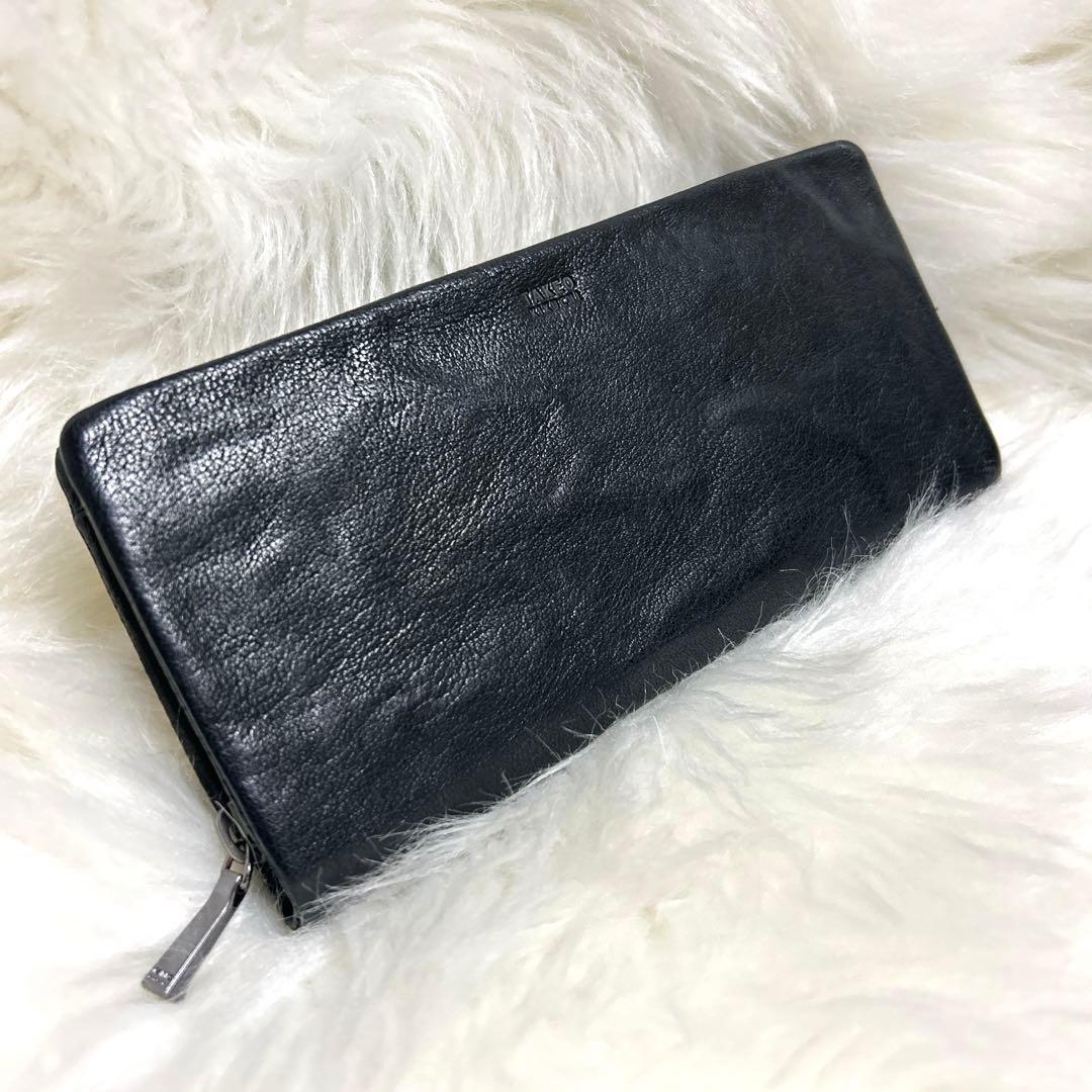 タケオキクチ 長財布 オールレザー ブラックTAKEOKIKUCHI 財布 革TAKEO KIKUCHI