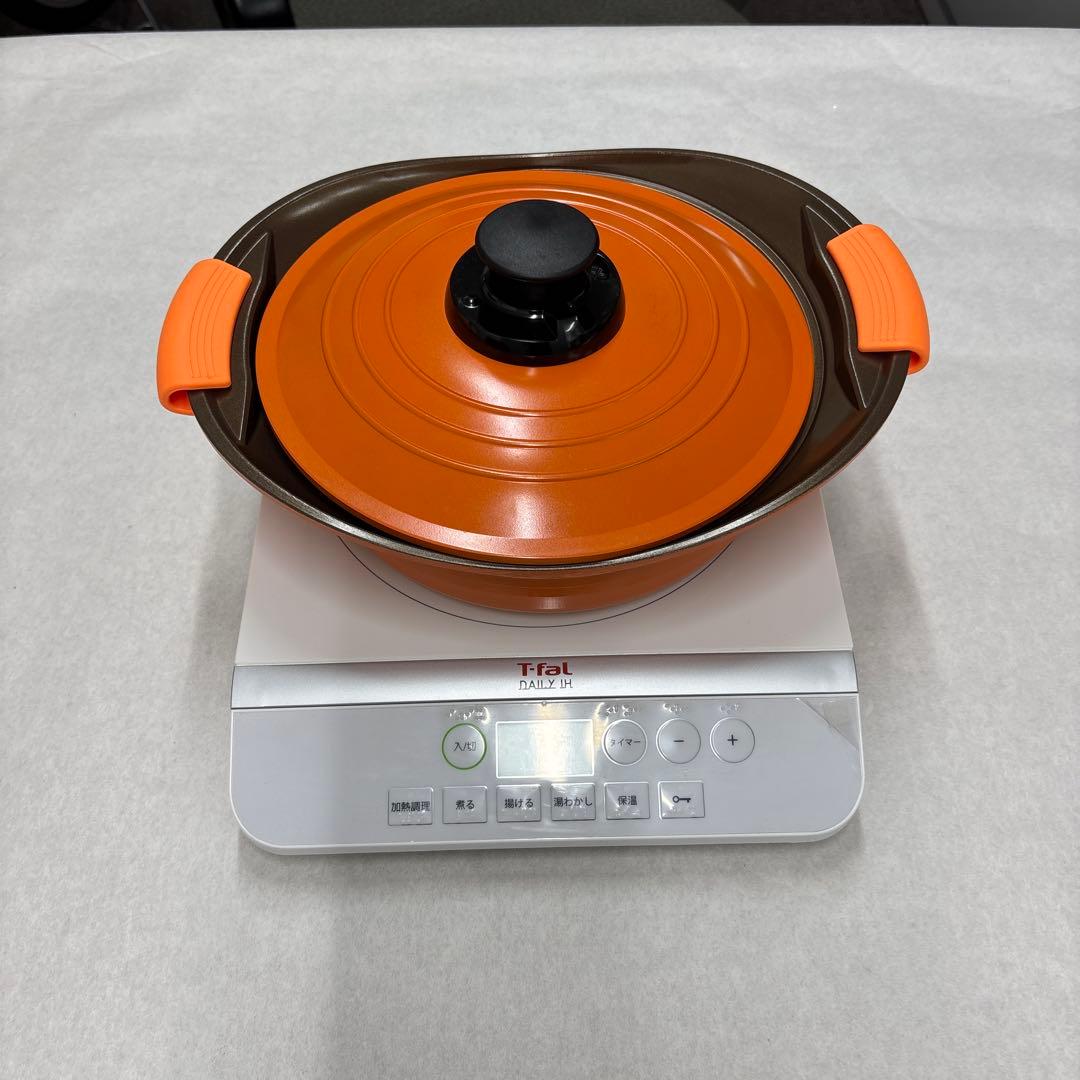 ティファール卓上IHとアイリスオーヤマ無加水鍋