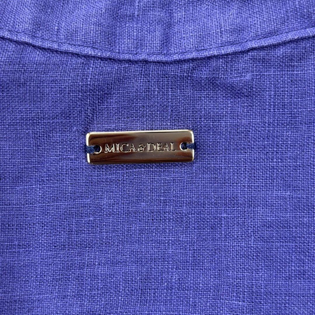 momoです★washed linen shirt リネンシャツ